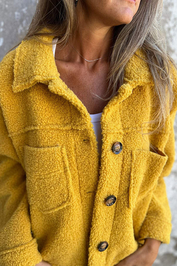 Madeleine™ - Veste Teddy Chaude avec Boutons Élégants - Image 2