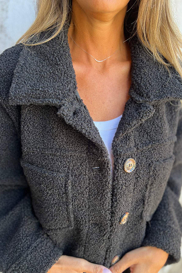 Madeleine™ - Veste Teddy Chaude avec Boutons Élégants - Image 3
