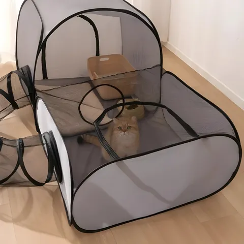 Maison de jeu pour chat avec tunnel - Image 2