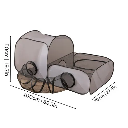 Maison de jeu pour chat avec tunnel - Image 3