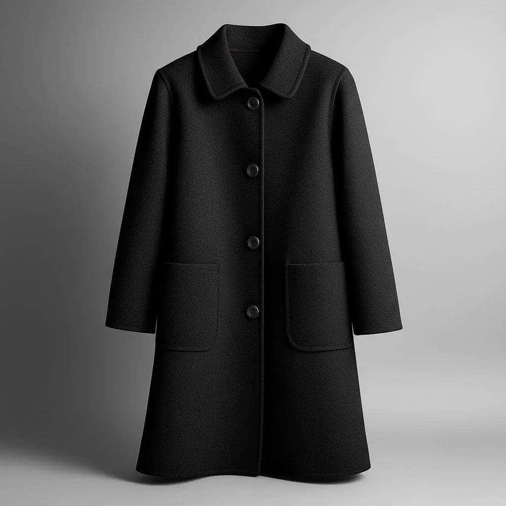 Manteau long en laine élégant - Image 5
