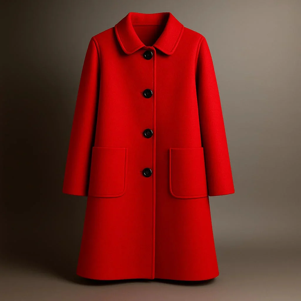 Manteau long en laine élégant - Image 6