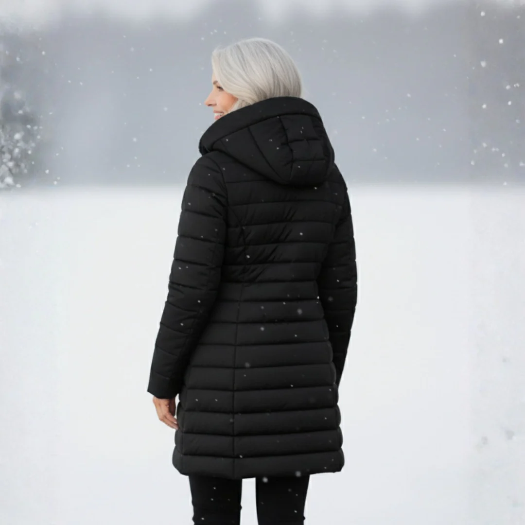 Manteau matelassé long doublé polaire - Image 10