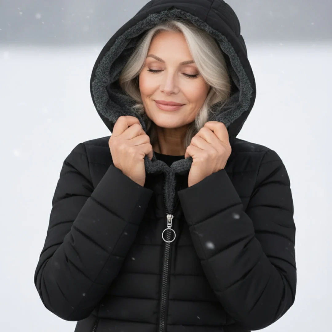 Manteau matelassé long doublé polaire - Image 8