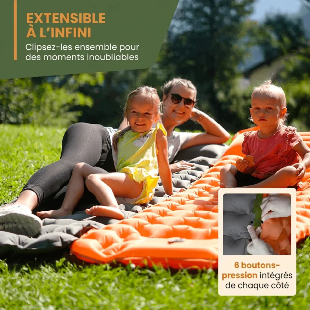 Matelas de Camping Gonflable Léger avec Pompe Intégrée - Image 11