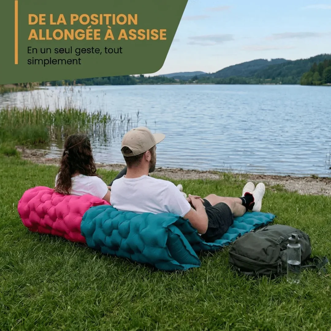 Matelas de Camping Gonflable Léger avec Pompe Intégrée - Image 14