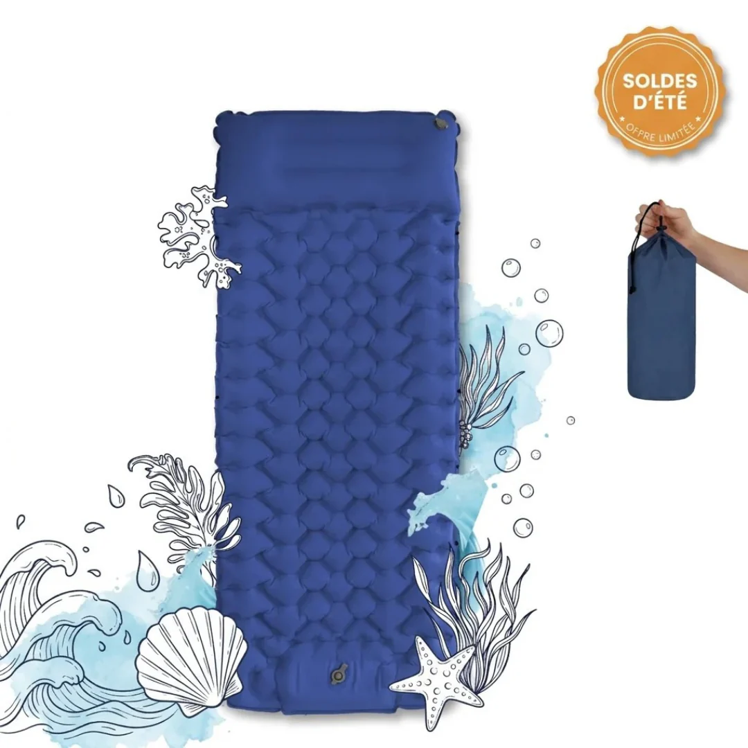 Matelas de Camping Gonflable Léger avec Pompe Intégrée - Image 3