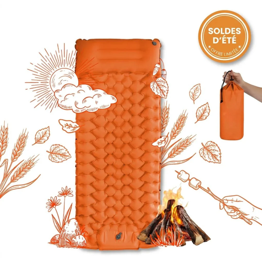 Matelas de Camping Gonflable Léger avec Pompe Intégrée - Image 4