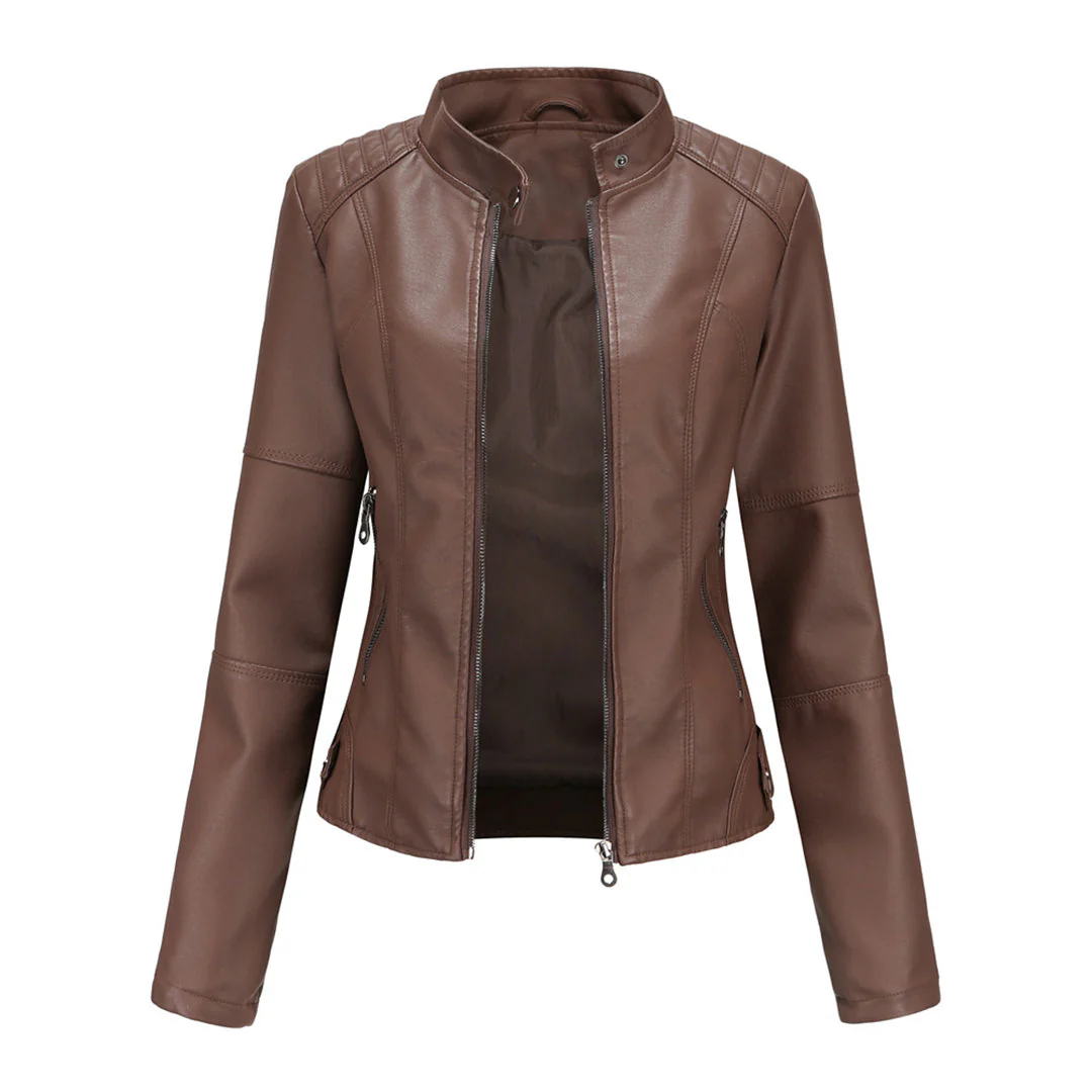 Milena™ - Veste en cuir élégante - Image 5