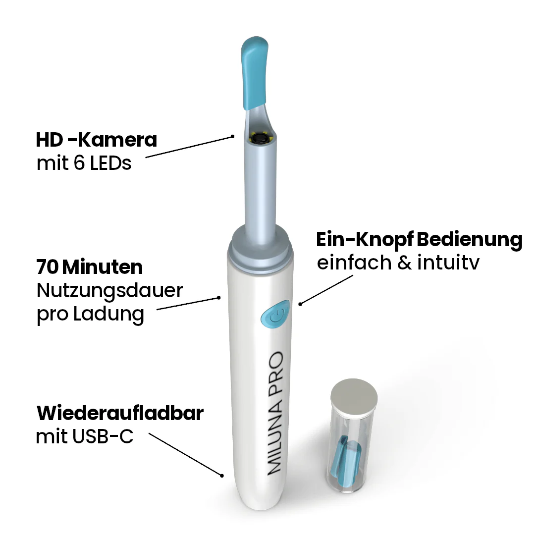 MilunaPro – Nettoyeur d’oreilles intelligent avec caméra HD - Image 3