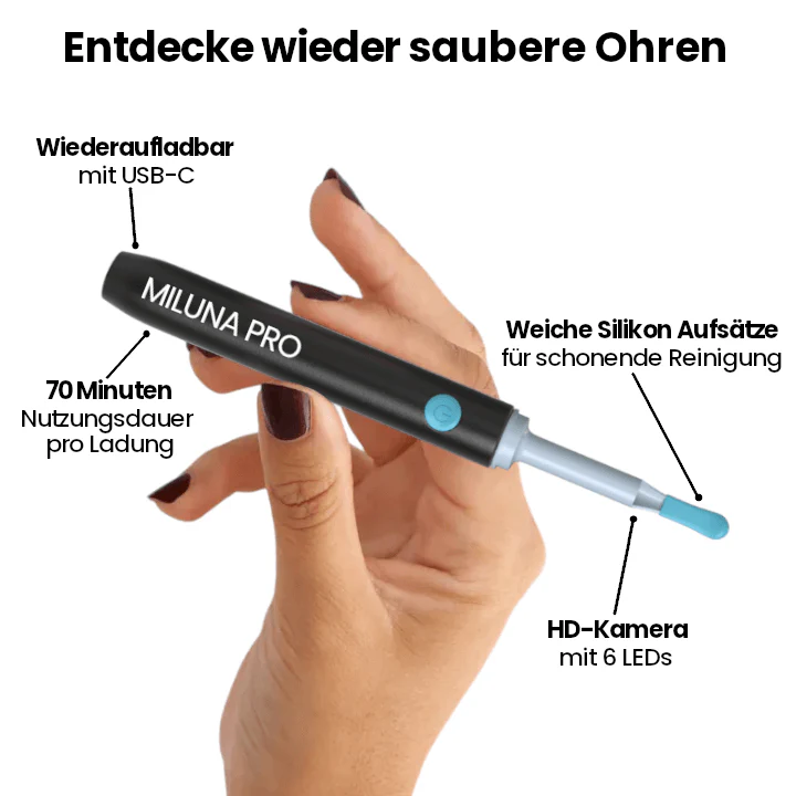 MilunaPro – Nettoyeur d’oreilles intelligent avec caméra HD - Image 7