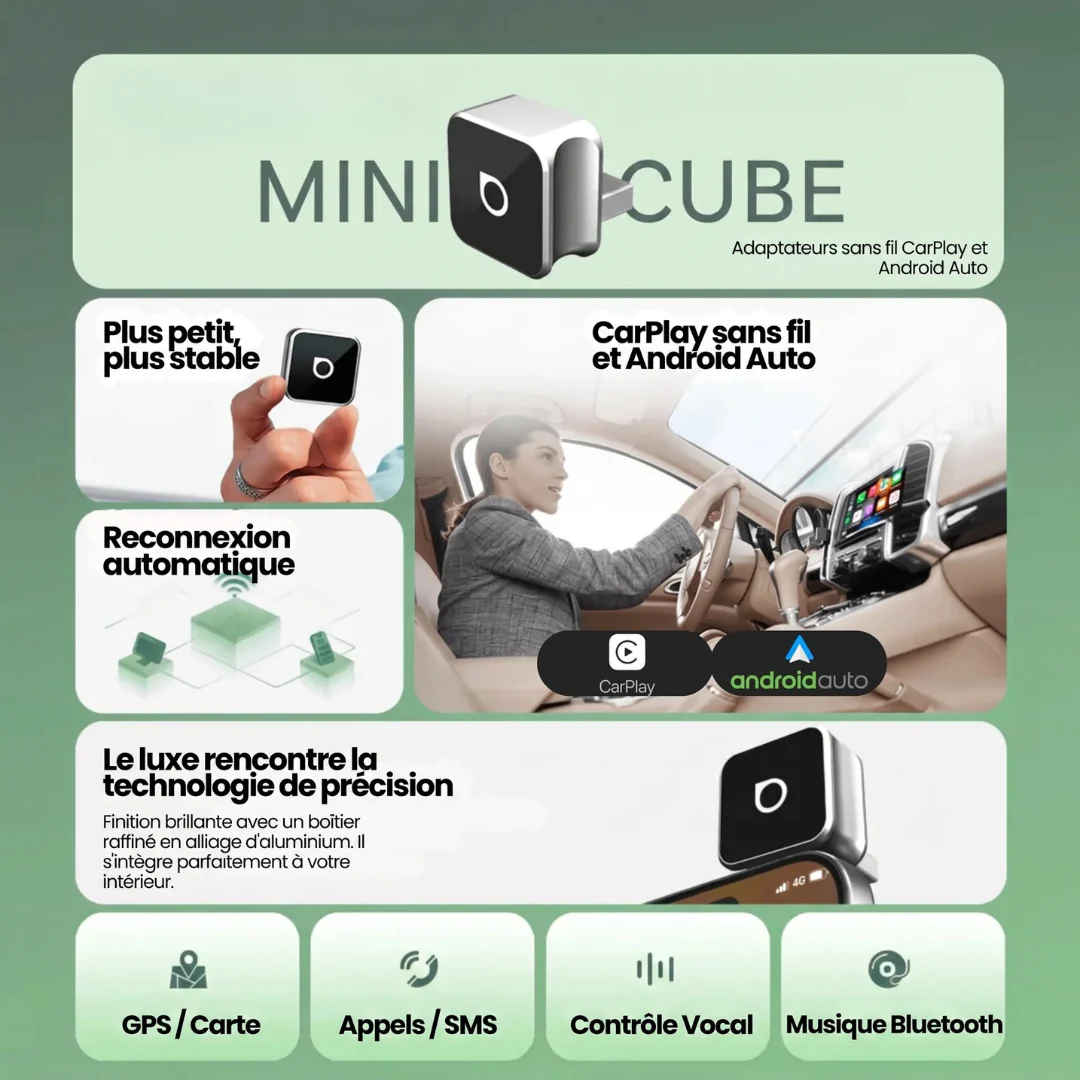 Mini Cube Connecteur CarPlay & Android Auto - Image 3