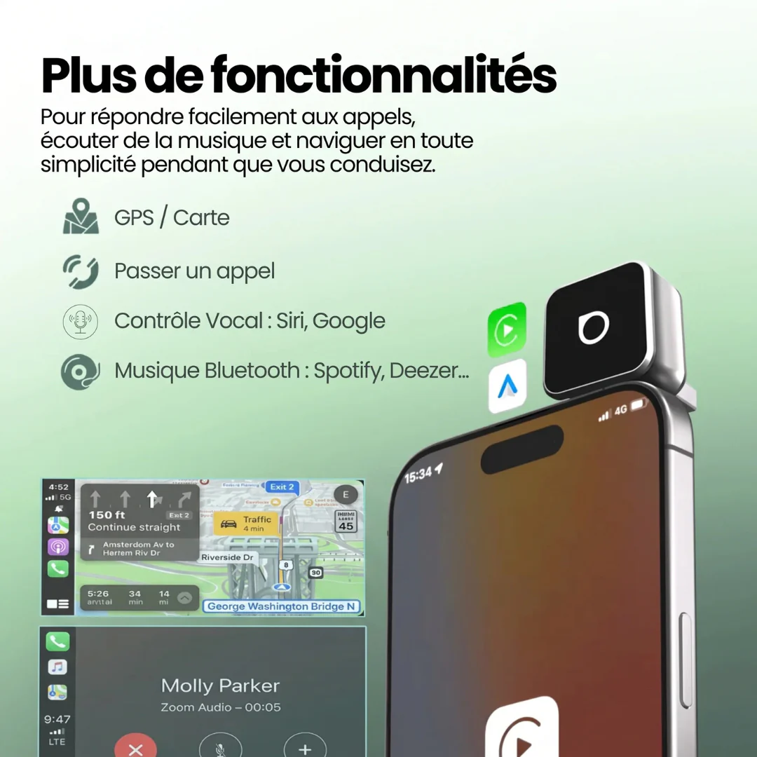 Mini Cube Connecteur CarPlay & Android Auto - Image 5