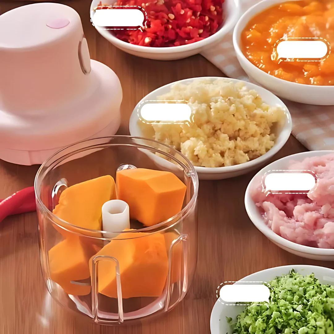 Mini Hachoir Rechargeable Sans Fil pour Cuisine - Image 2