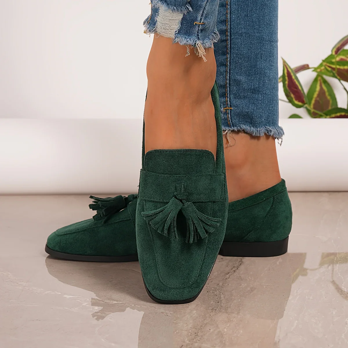 Mocassins Confortables Ă Franges Femme - Image 7