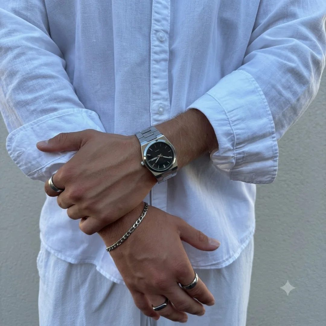 Montre homme acier inoxydable élégante - Image 14