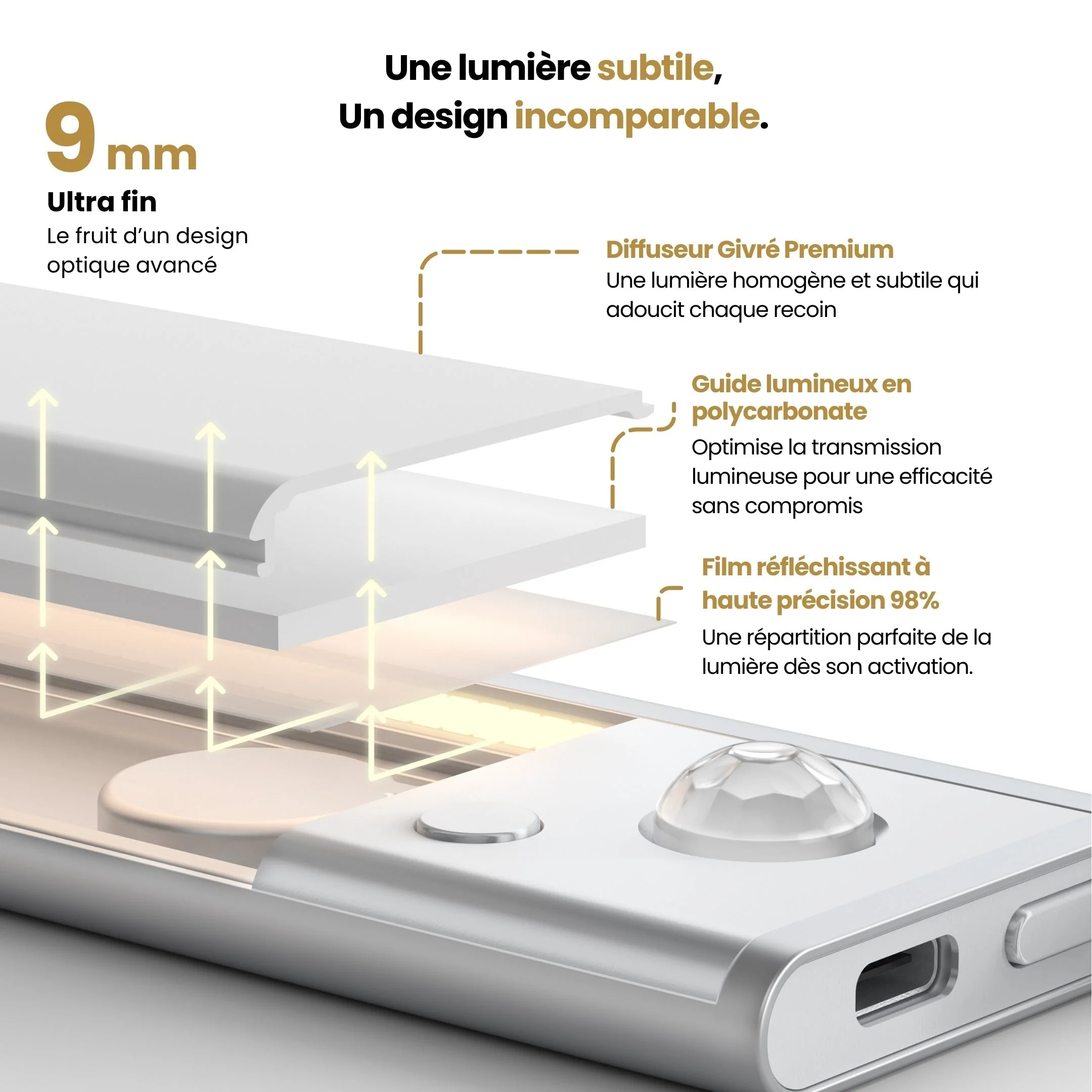 Mouvement 3.0™ | Réglette LED sans fil à détecteur de mouvements - Image 16