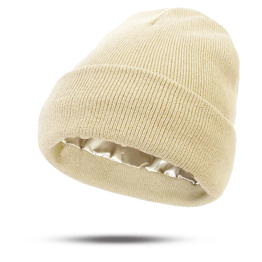 Bonnet avec doublure en maille satinée pour cheveux soyeux et anti-frisottis - Image 5