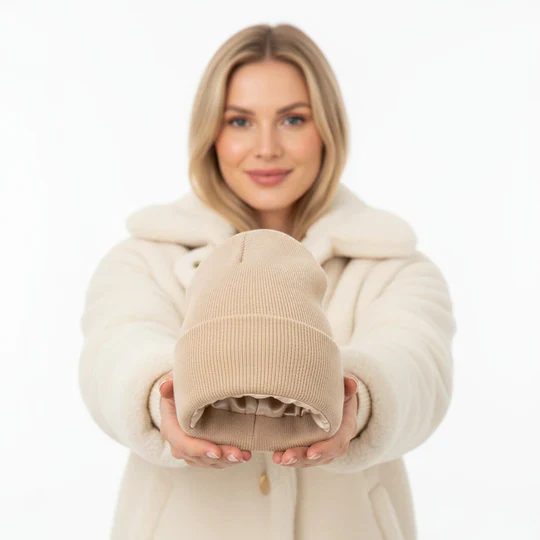 Bonnet avec doublure en maille satinée pour cheveux soyeux et anti-frisottis - Image 7