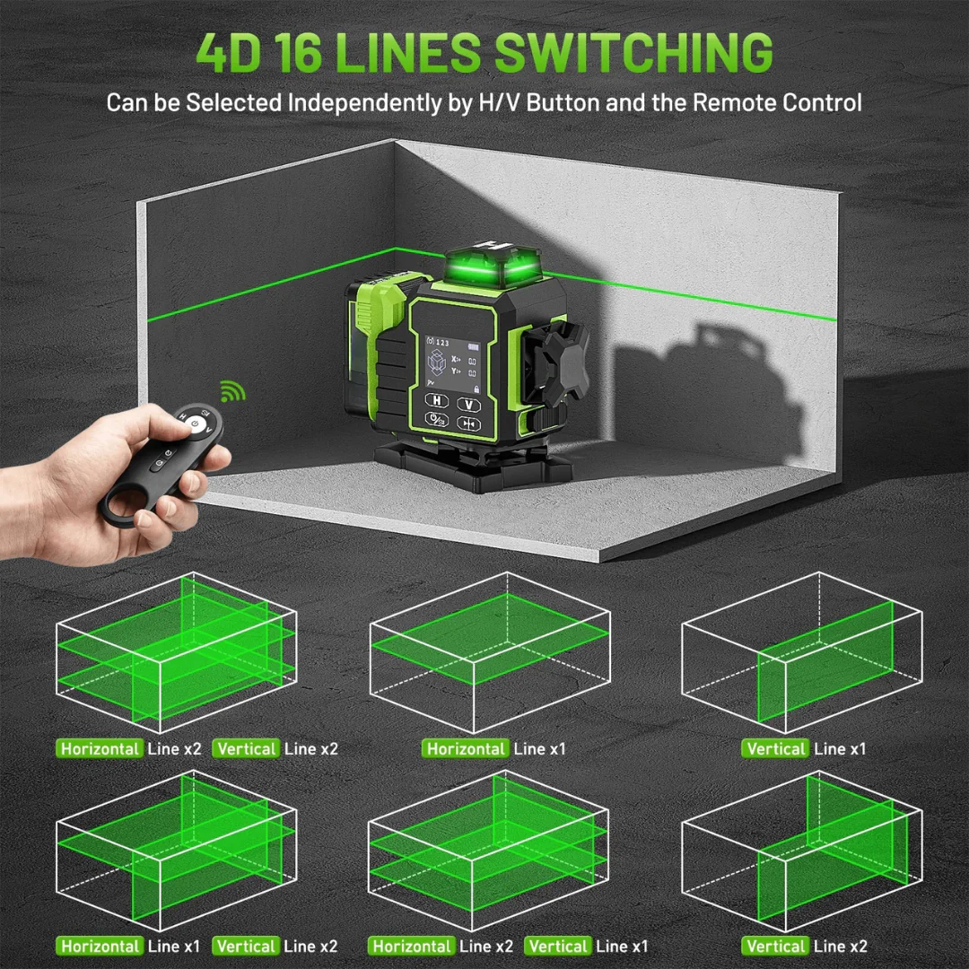 Niveau laser 4D 360° haute précision pour travaux - Image 9