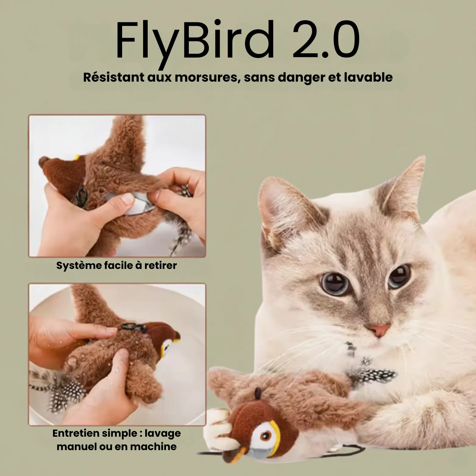 Jouet Volant Interactif pour Chat - Image 5