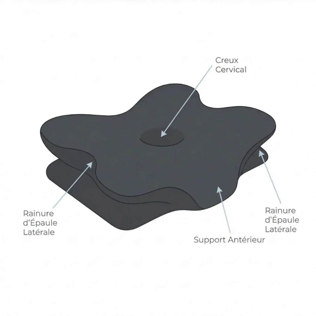 Oreiller ergonomique cervical - Image 2