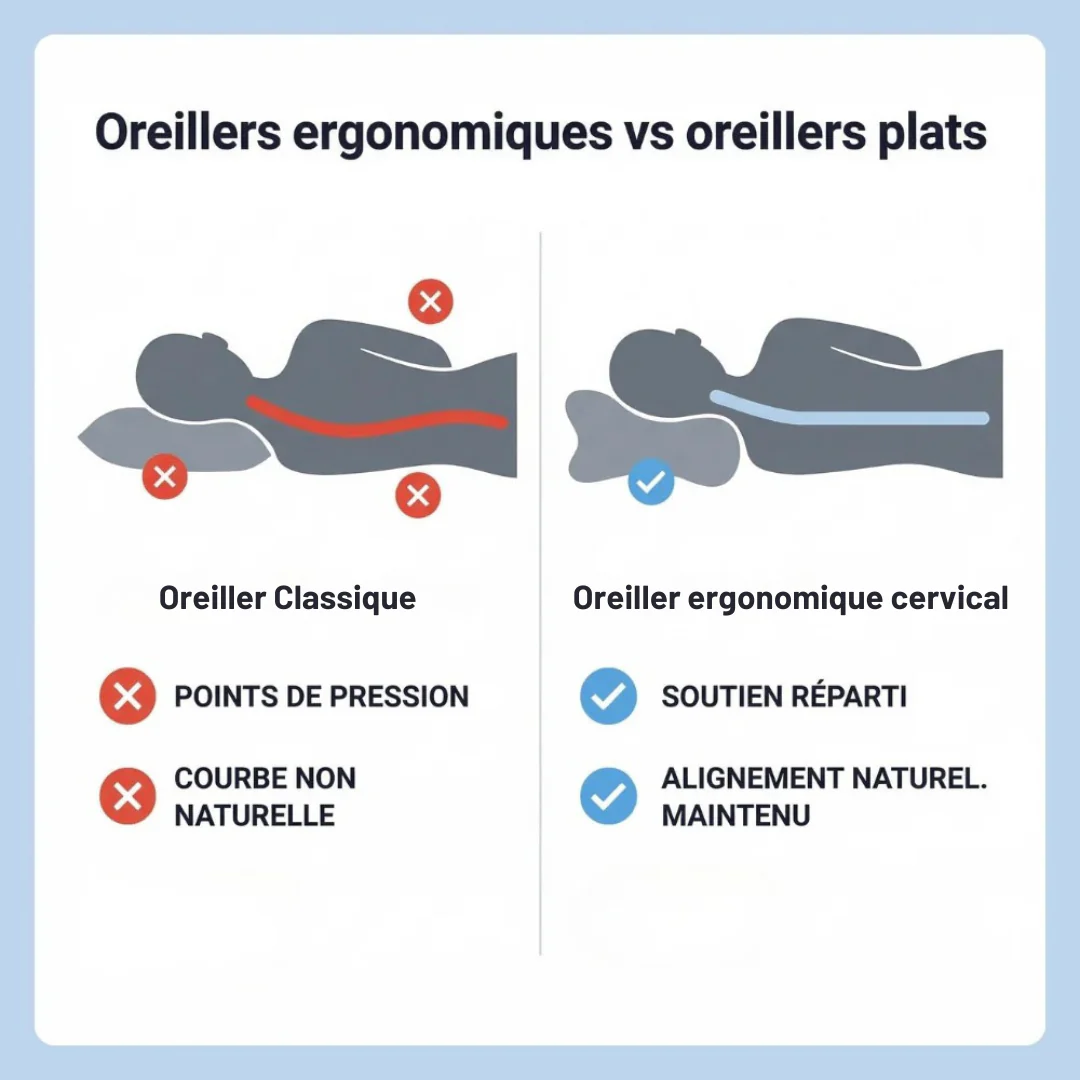 Oreiller ergonomique cervical - Image 3