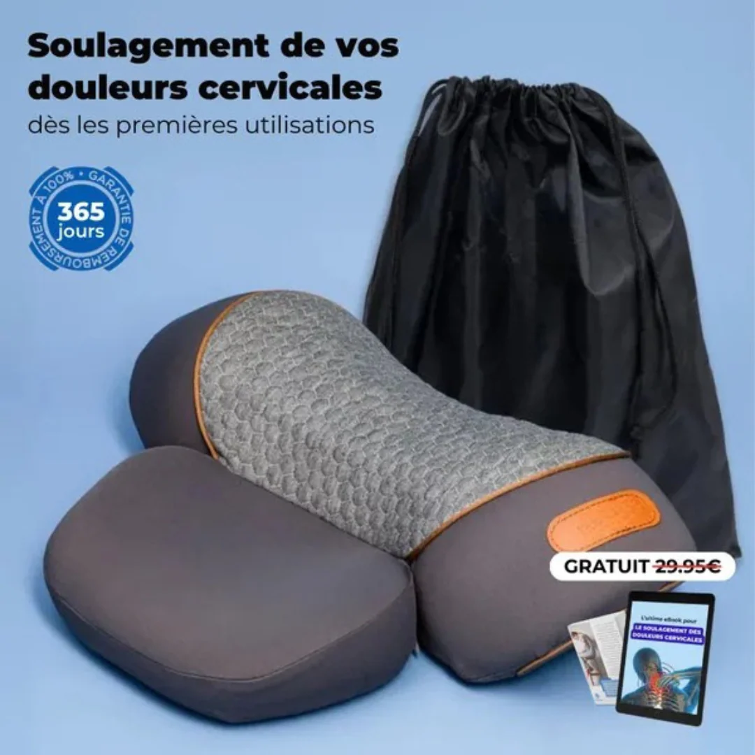 Oreiller ergonomique 3-en-1