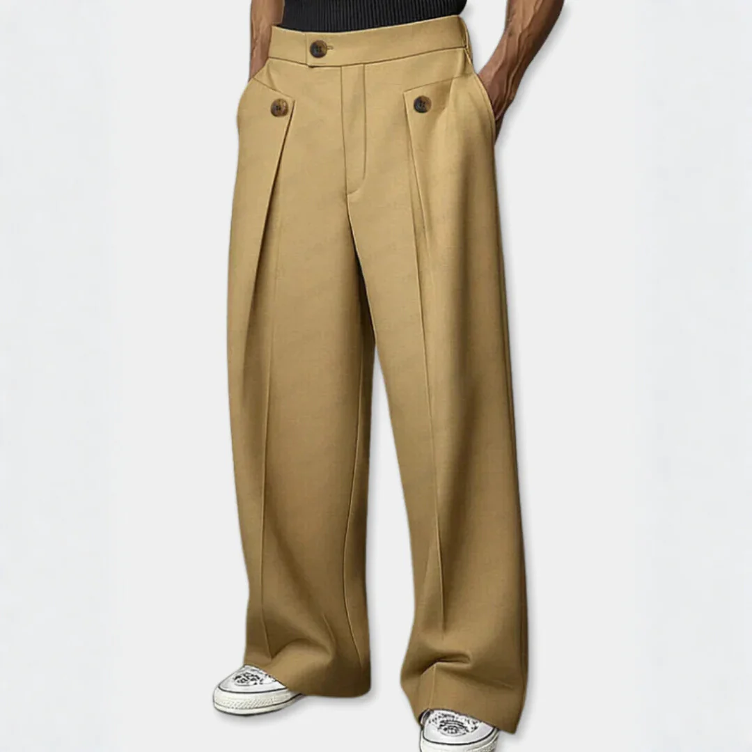 Pantalon habillé à taille haute à pinces - Image 2