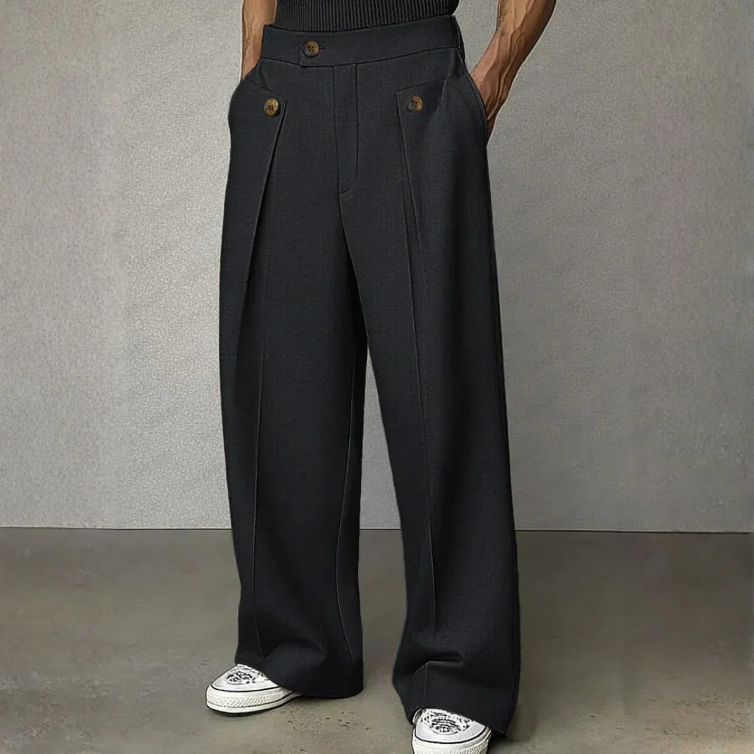 Pantalon habillé à taille haute à pinces - Image 3
