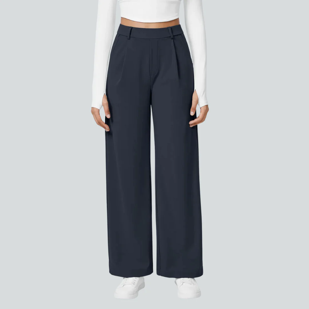 Pantalon fluide taille haute femme - Image 19