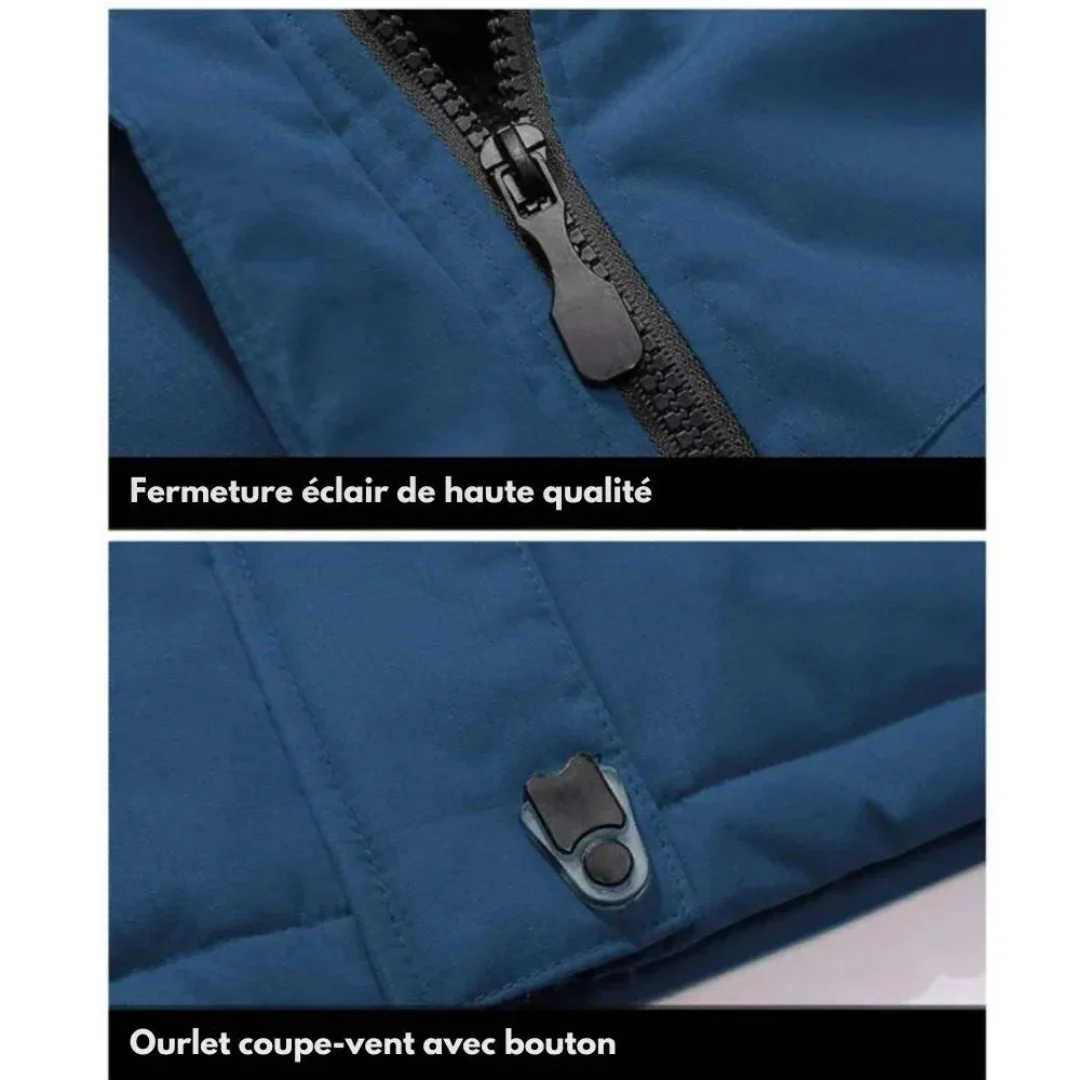 Parka d'hiver chaude doublée polaire - Image 5