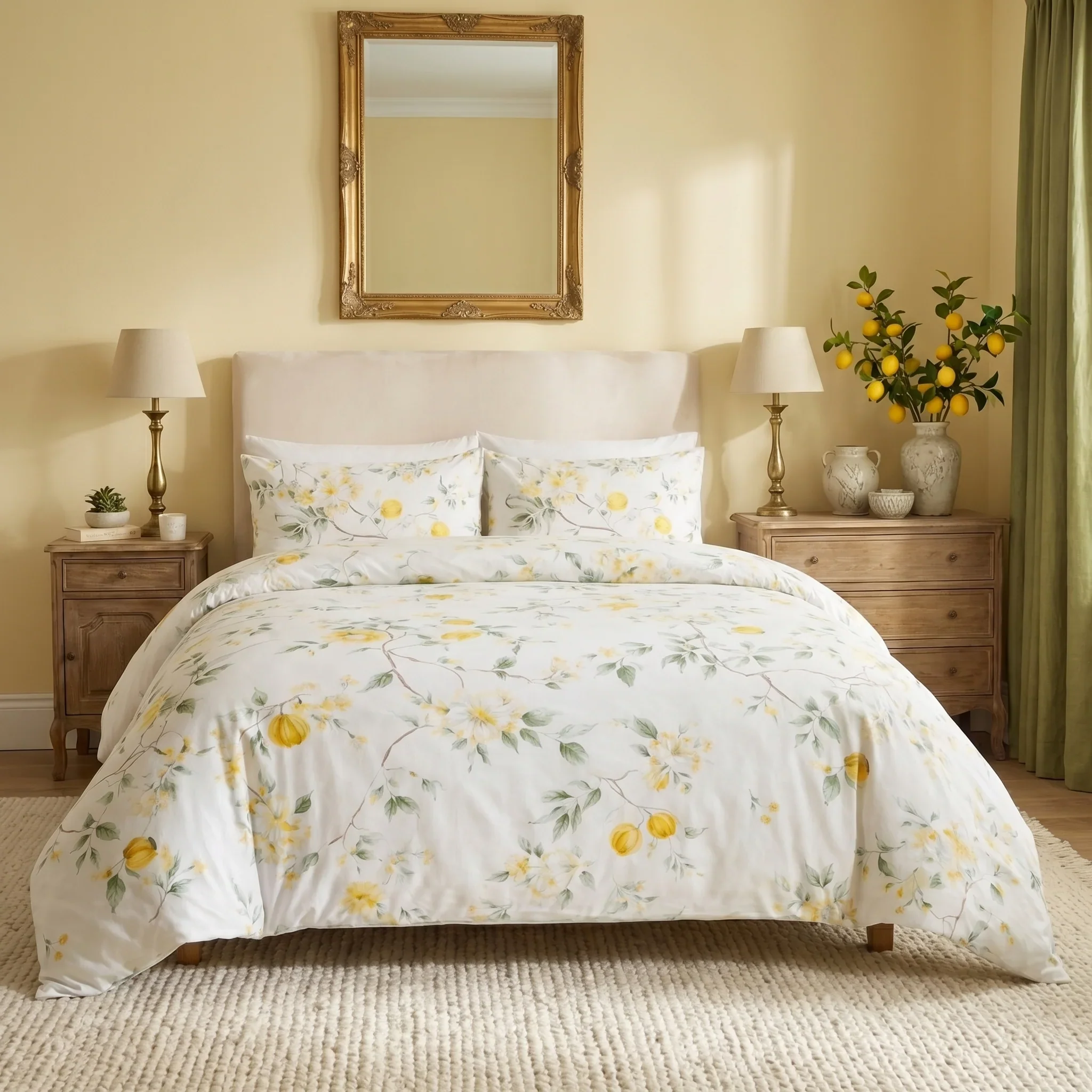Parure de lit en coton Citronnier - Image 4