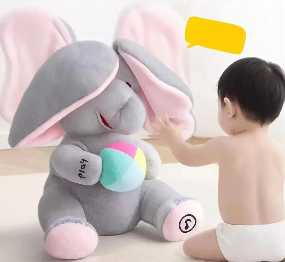 Peluche musicale éléphant pour bébé - Image 2