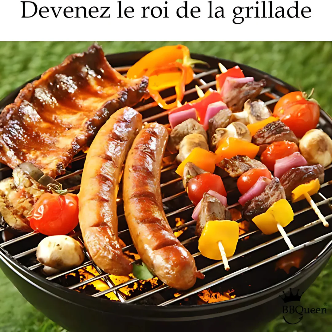 Pince de cuisson en inox à roulettes pour barbecue - Image 4