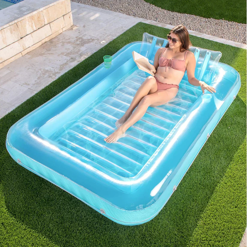 Piscine gonflable de bronzage avec porte-gobelets - Image 4
