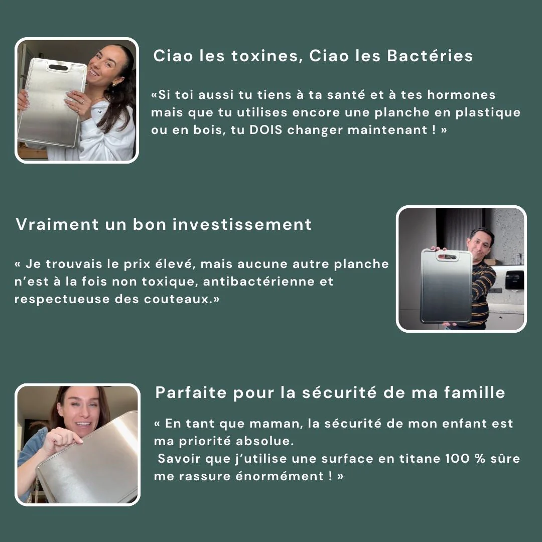 Planche à découper en titane résistante et hygiénique - Image 2