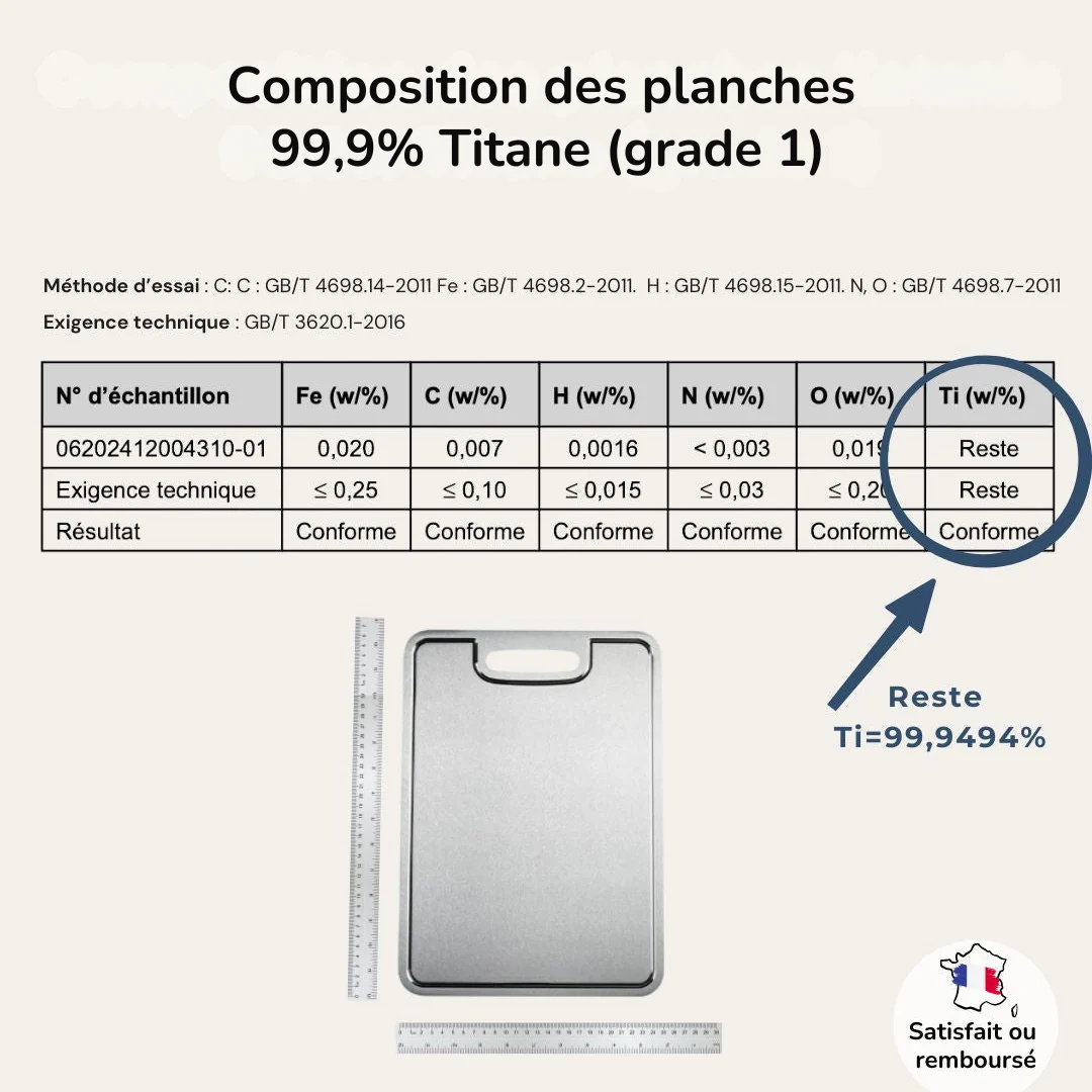Planche à découper en titane résistante et hygiénique - Image 5