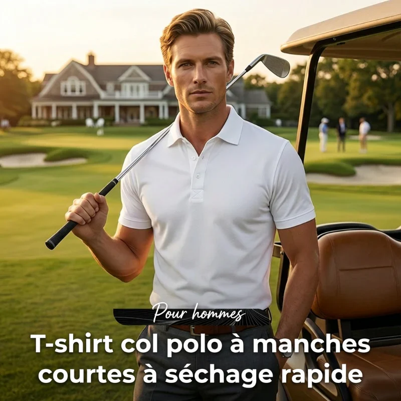 Polo Homme Décontracté Confort Premium