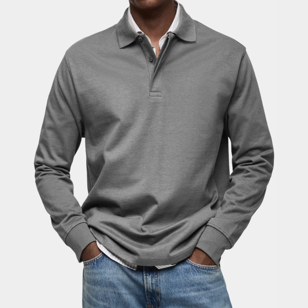 Polo manches longues homme élégant et confortable - Image 5