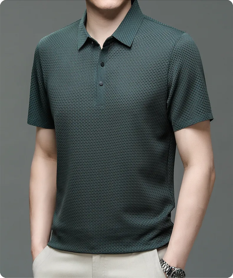 Polo premium structuré pour homme - Image 10