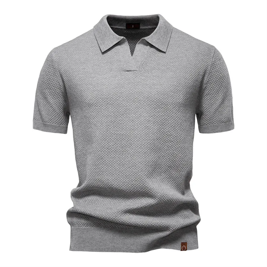 Polo-shirt structuré pour homme - Image 4