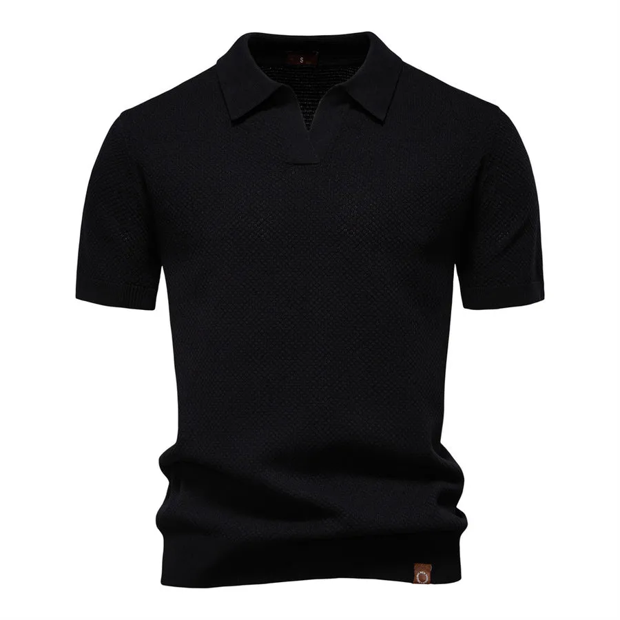 Polo-shirt structuré pour homme - Image 5