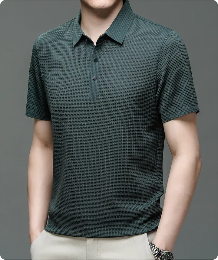 Polo texturé chic pour homme - Image 10