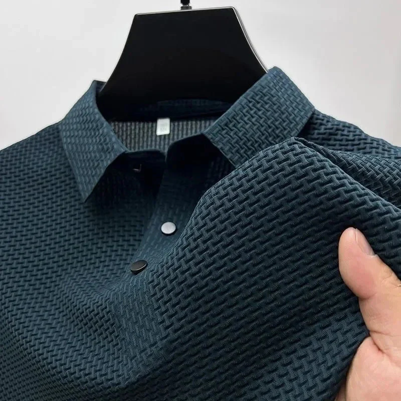 Polo texturé chic pour homme - Image 5