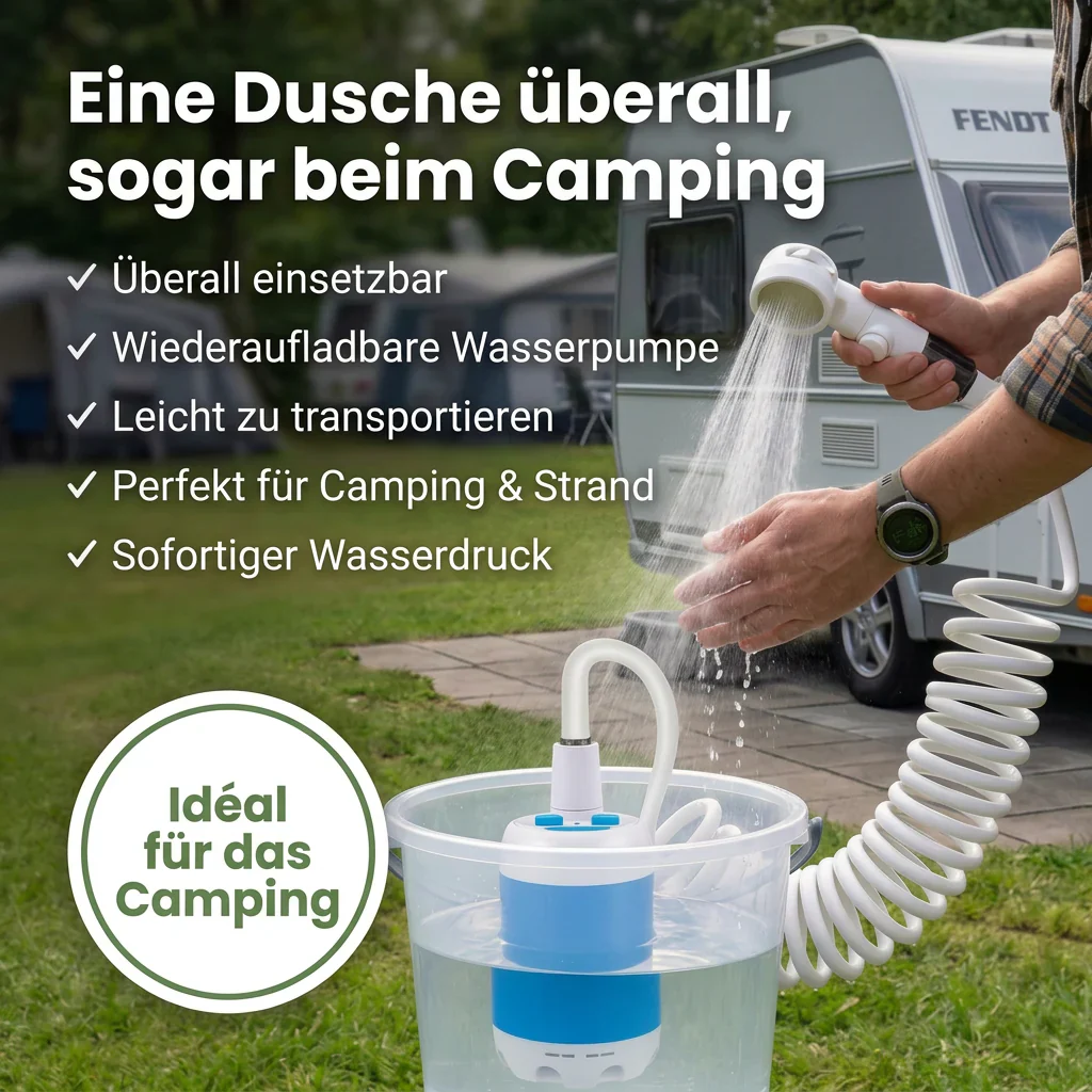 Pompe Ă eau portable rechargeable pour camping et plein air