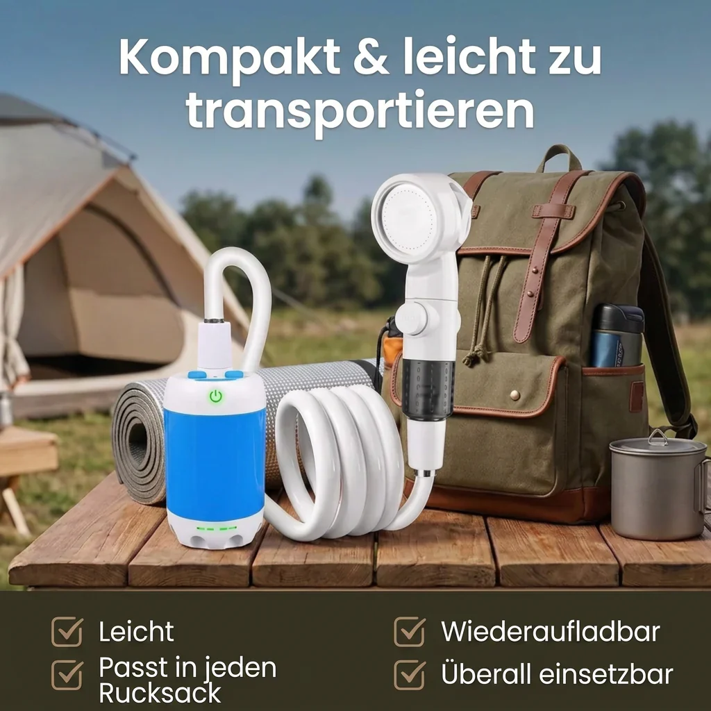 Pompe Ă eau portable rechargeable pour camping et plein air - Image 10