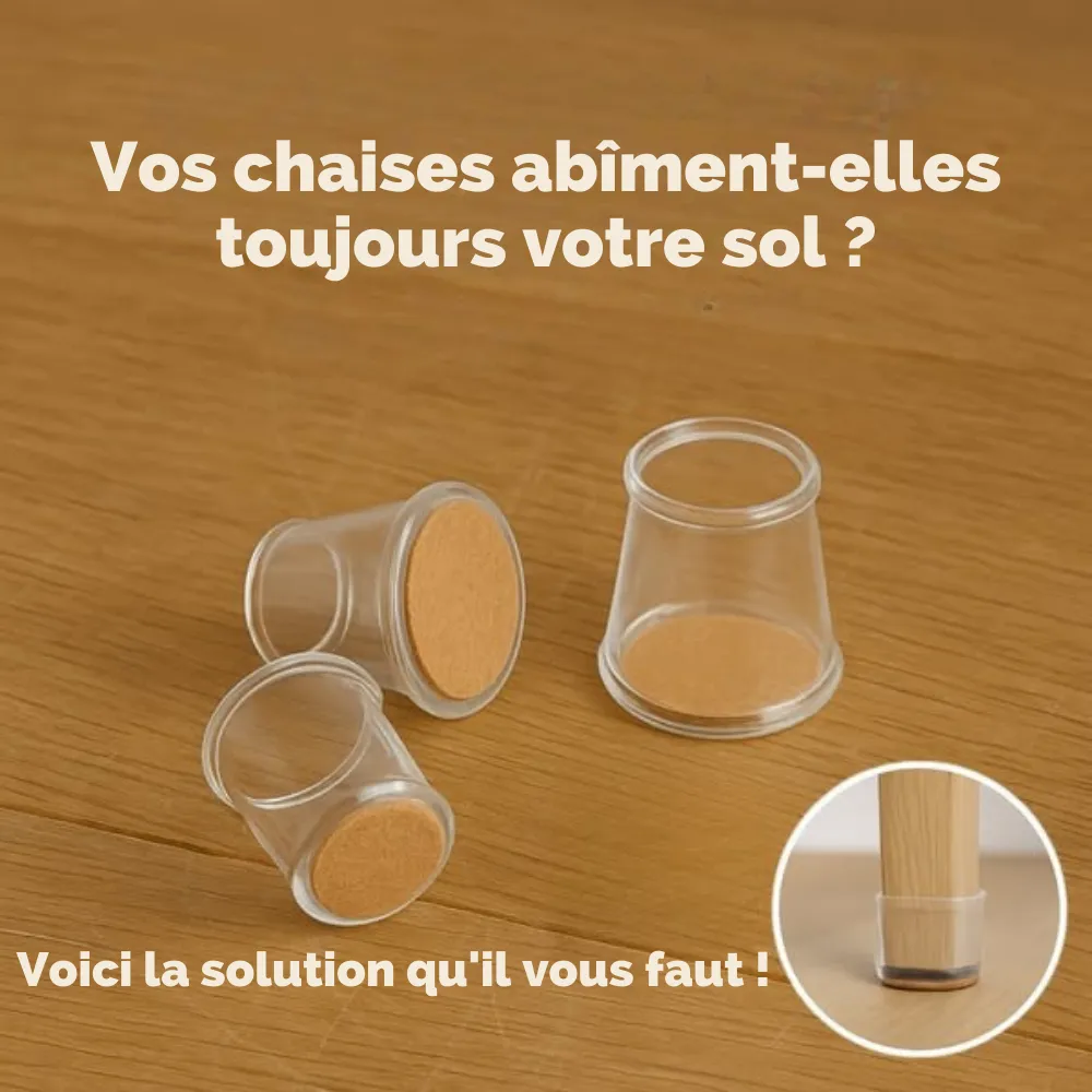 Protège-pieds en silicone pour chaises - Image 14