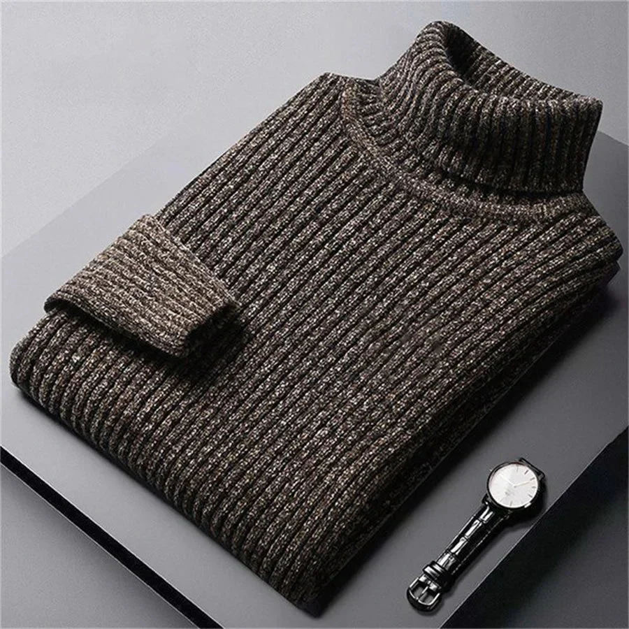 Pull à col montant en maille côtelée - Image 3