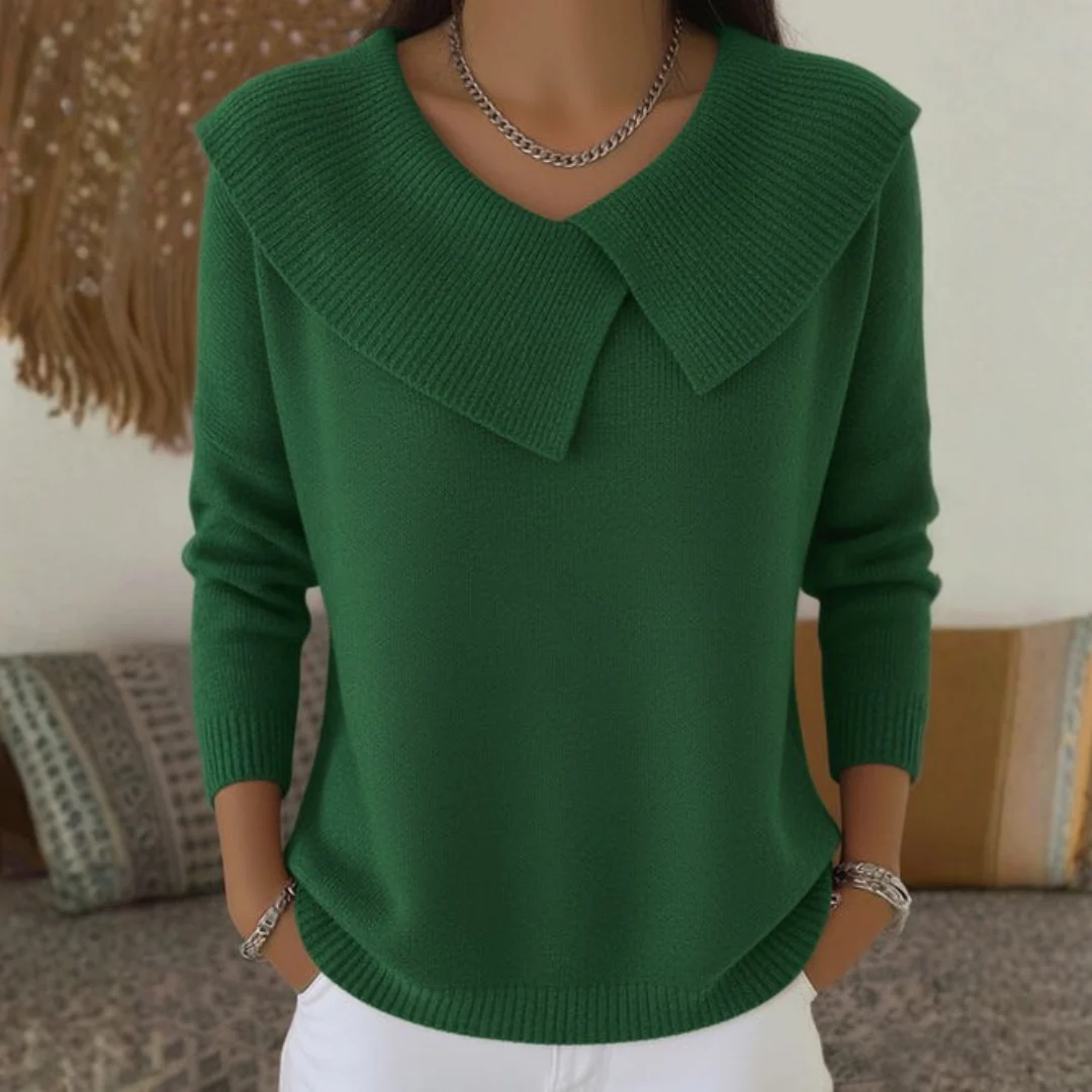 Pull chaud femme col souple confortable et élégant - Image 4